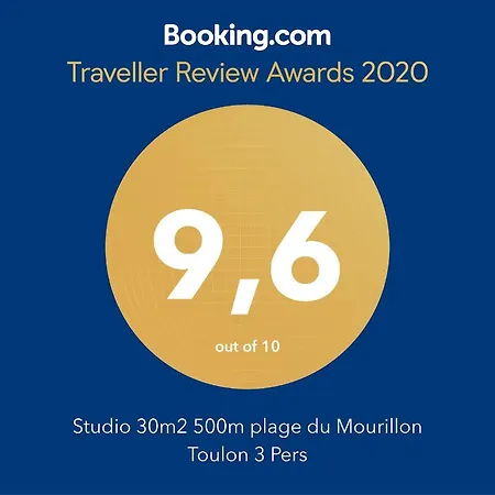 30 M2 500m Plages Mourillon 3 Personnes شقة *